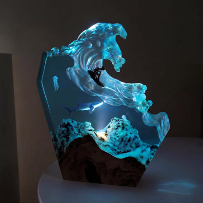 Enchanted Ocean Resin Lamp