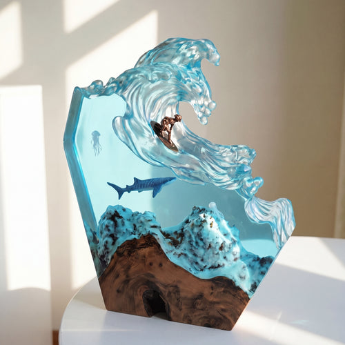 Enchanted Ocean Resin Lamp