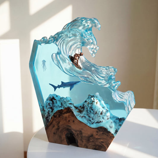 Enchanted Ocean Resin Lamp