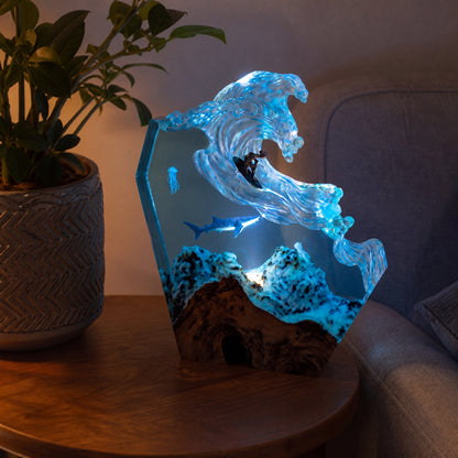 Enchanted Ocean Resin Lamp