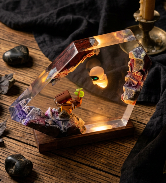 W-E Inspired Resin Lamp